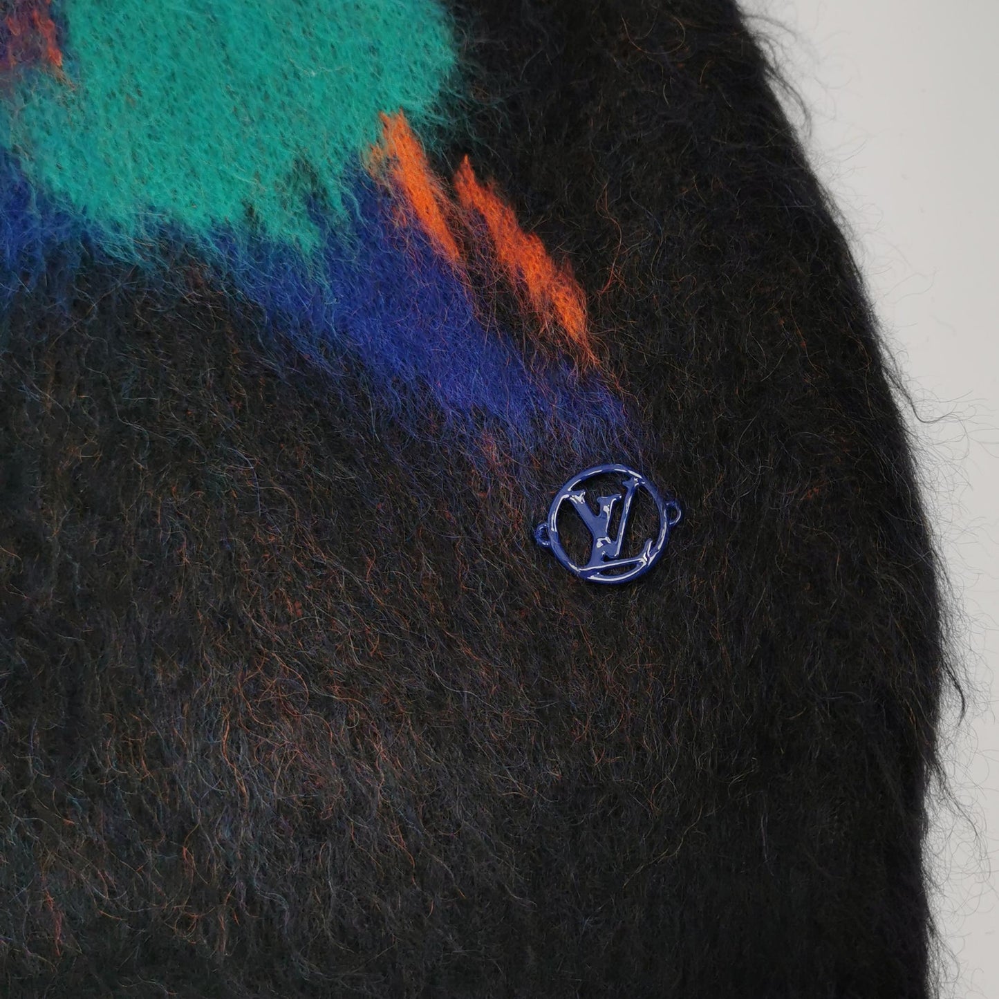 Louis Vuitton Mohair Butterfly Print Crewneck Sweater