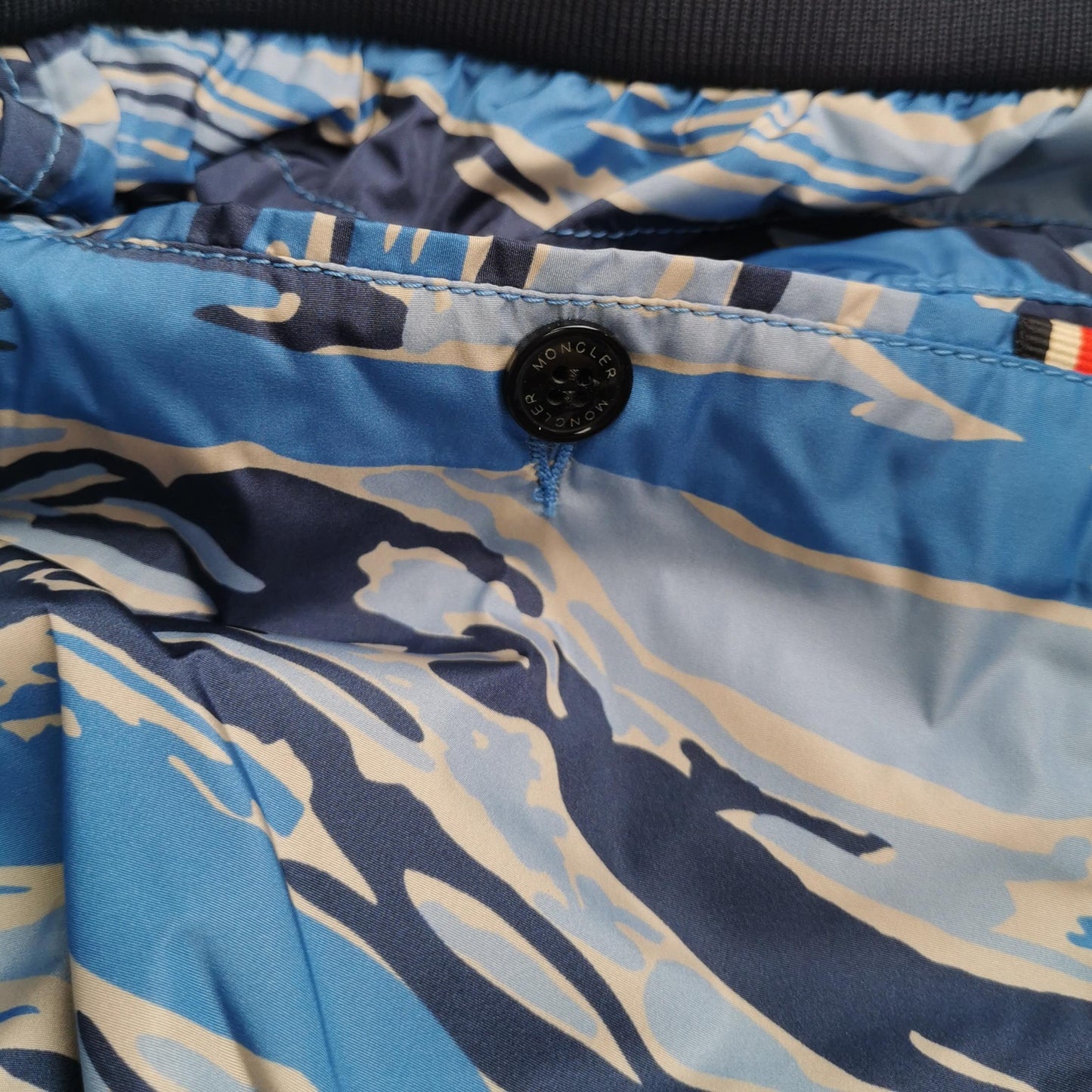 Moncler Blue Camo Print L/50 Track Pants