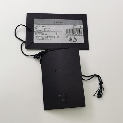 Prada Cotton Crewneck Knit Sweater S/46