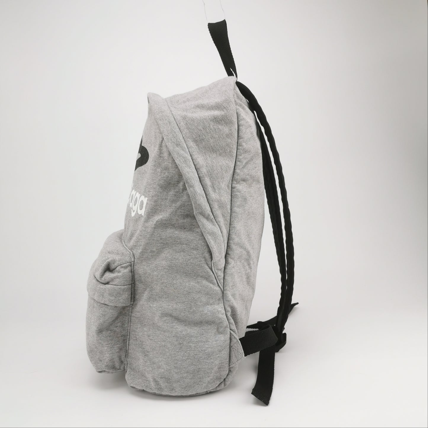 Balenciaga Explorer Gray Logo Leather Backpack