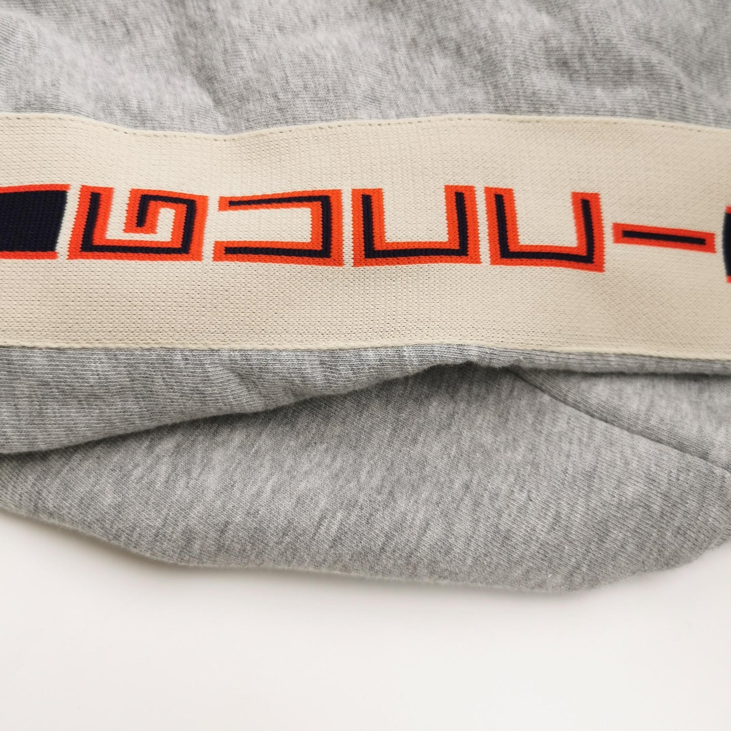 Gucci Gray Cotton Logo Hooded Jacket L