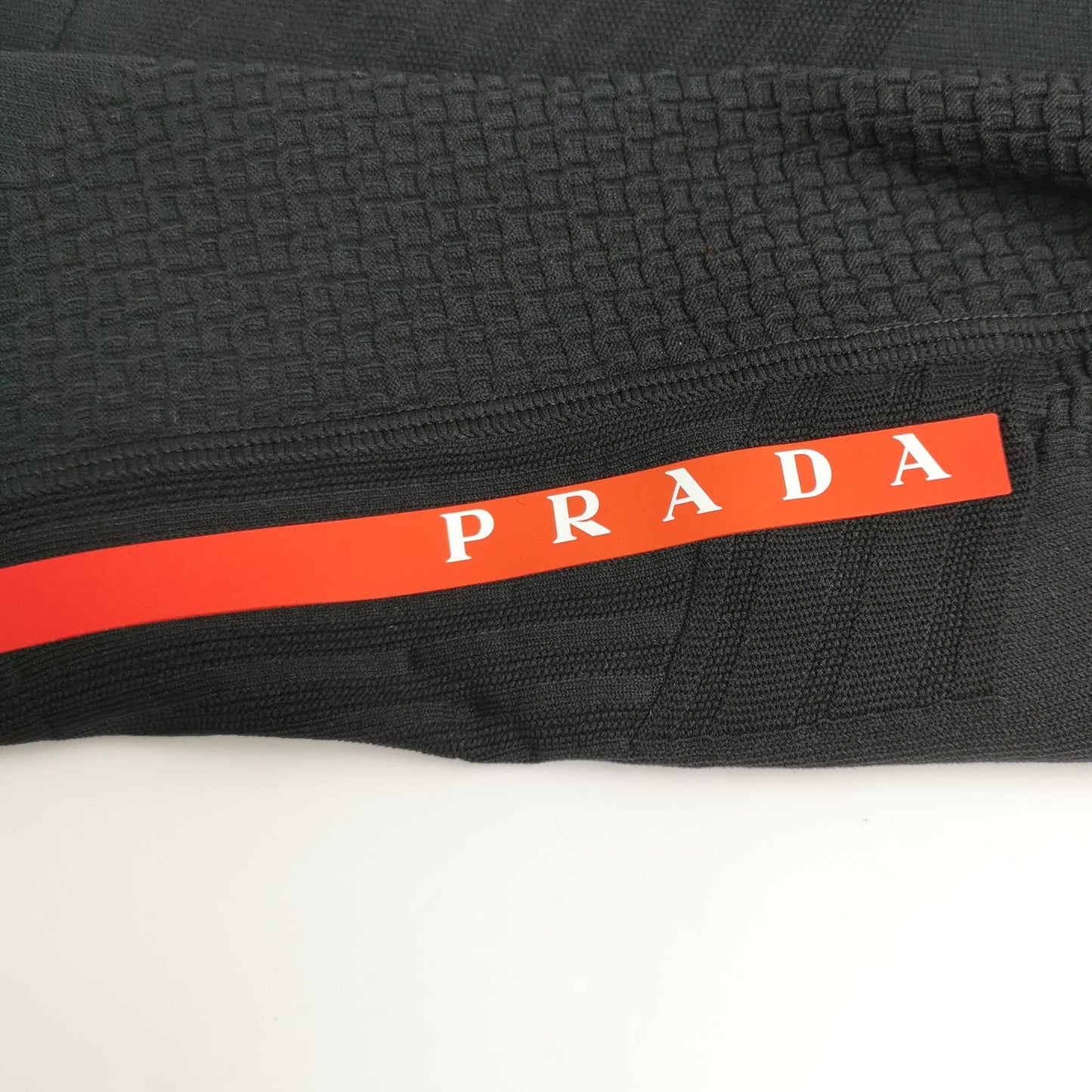 Prada Logo Collar Short-Sleeve T-Shirt M