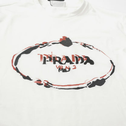 Prada Cotton Logo Crewneck T-Shirt Size M