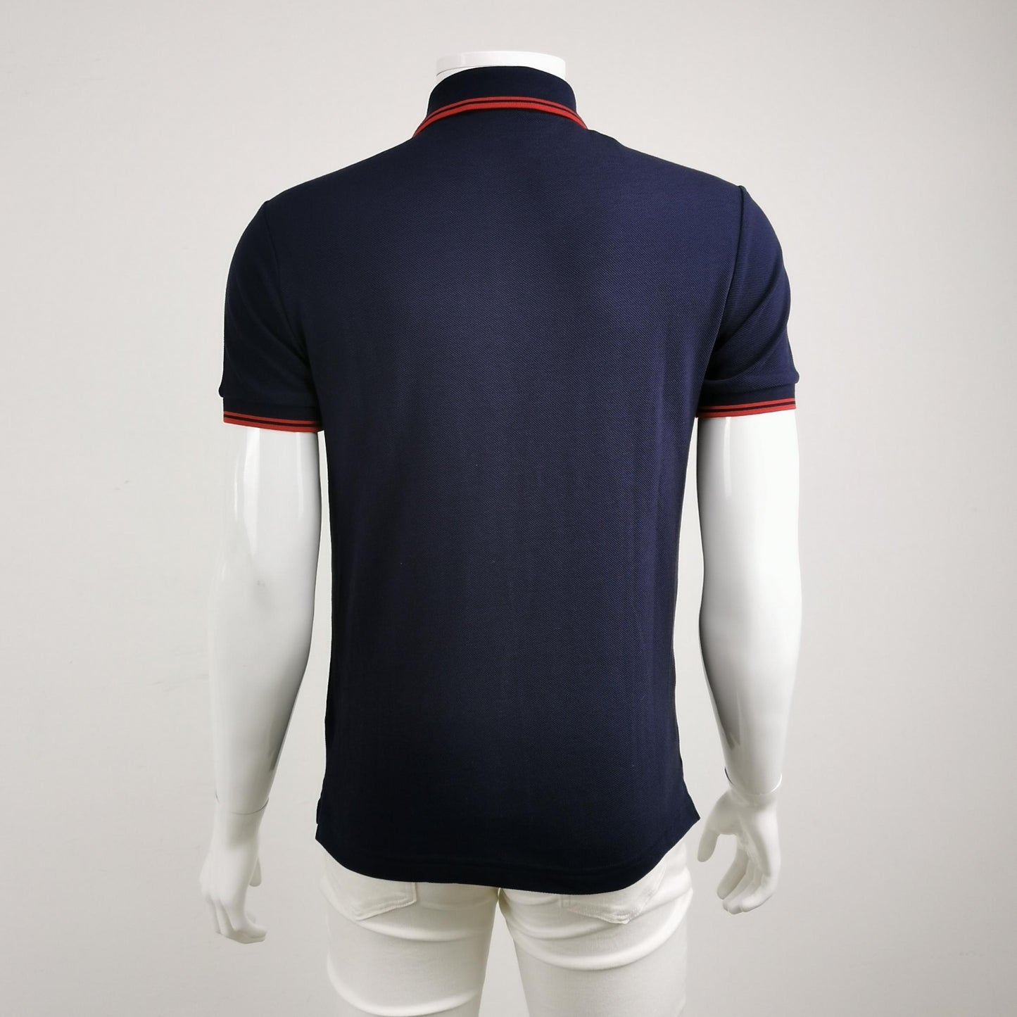 Prada S Size Navy Red Accent Polo Shirt