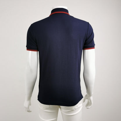 Prada S Size Navy Red Accent Polo Shirt