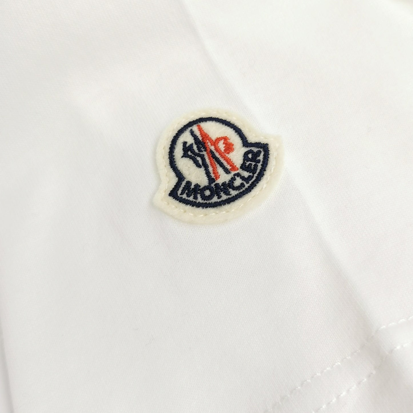 Moncler M Size Cotton Solid Crew Neck T-Shirt