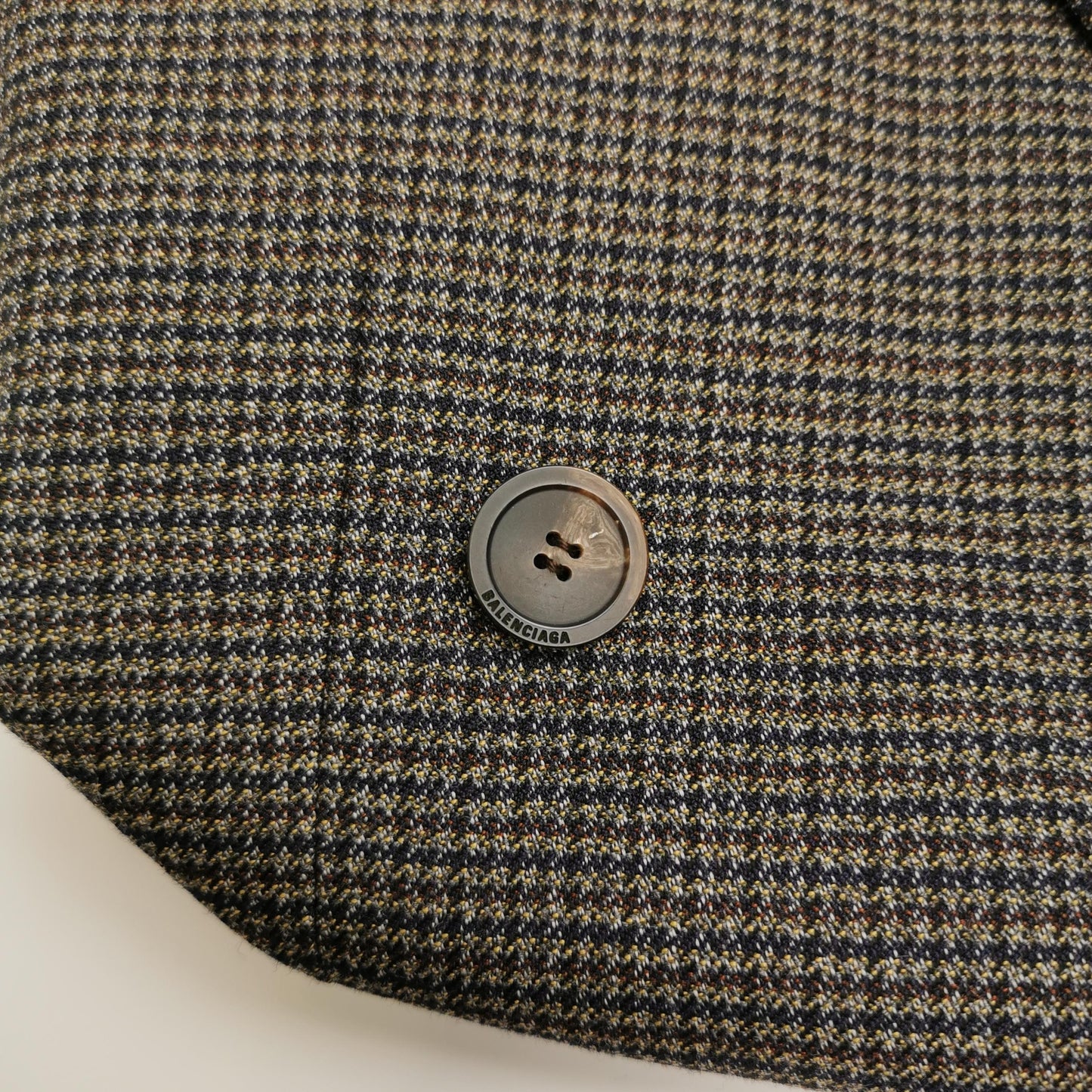 Balenciaga Wool Blend Lapel Long-Sleeve Coat 46