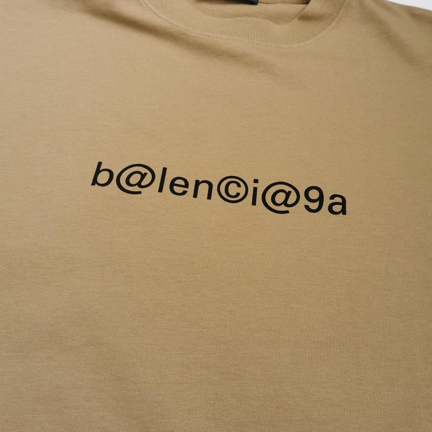 Balenciaga Cotton Logo Print Crew Neck T-Shirt M