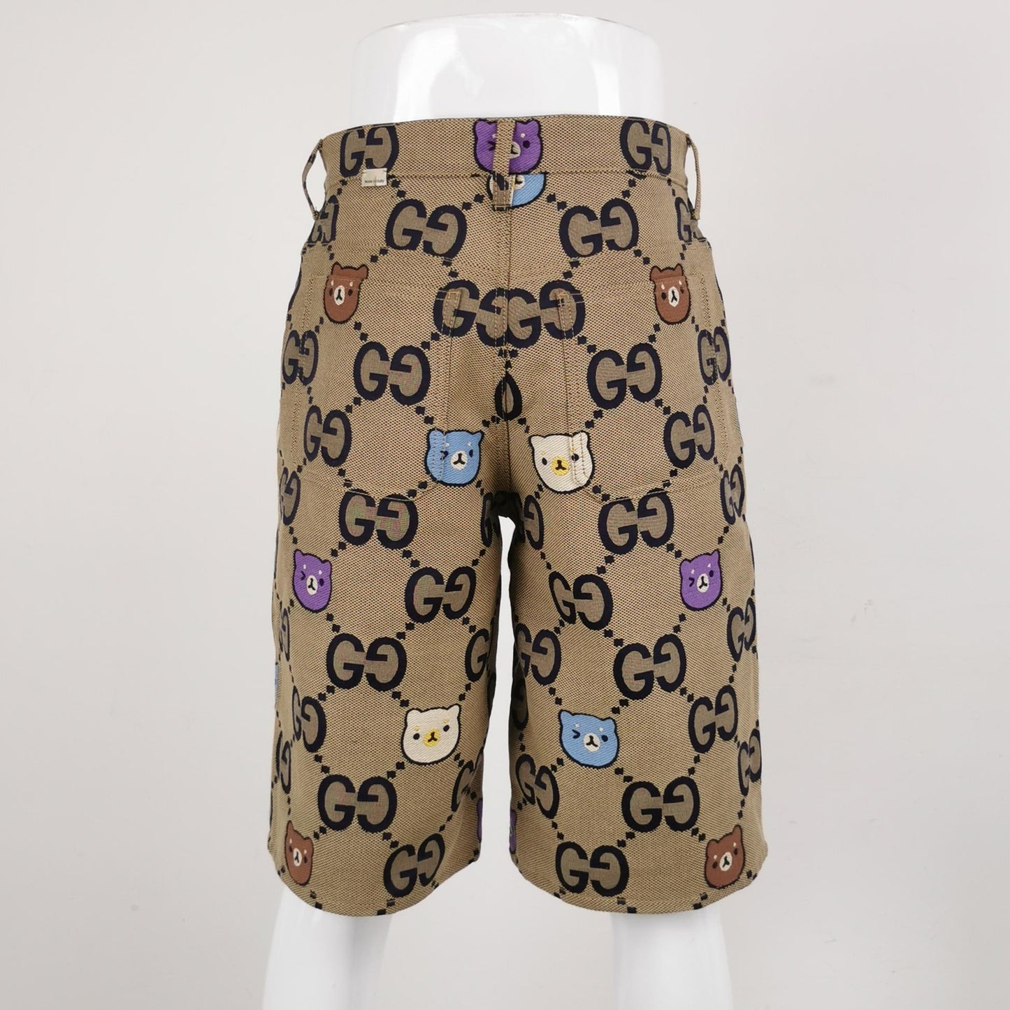 Gucci GG Cartoon Bear Print Casual Shorts