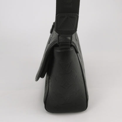 Louis Vuitton Black Monogram Embossed Messenger Crossbody