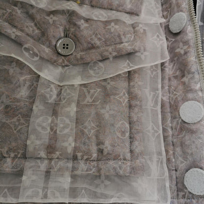 Louis Vuitton Monogram Organza Padded Coat L
