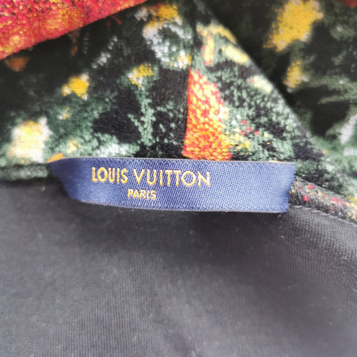 Louis Vuitton Floral Print Cotton Hoodie S