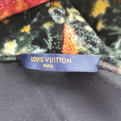 Louis Vuitton Floral Print Cotton Hoodie S
