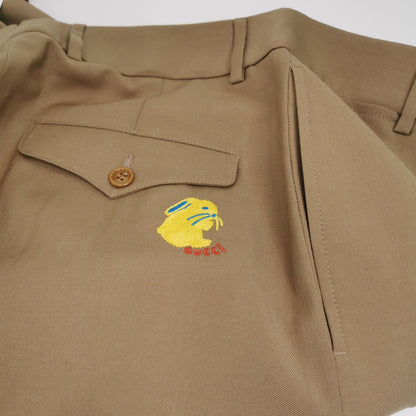 Like- Gucci Wool Solid Beige Trousers XS