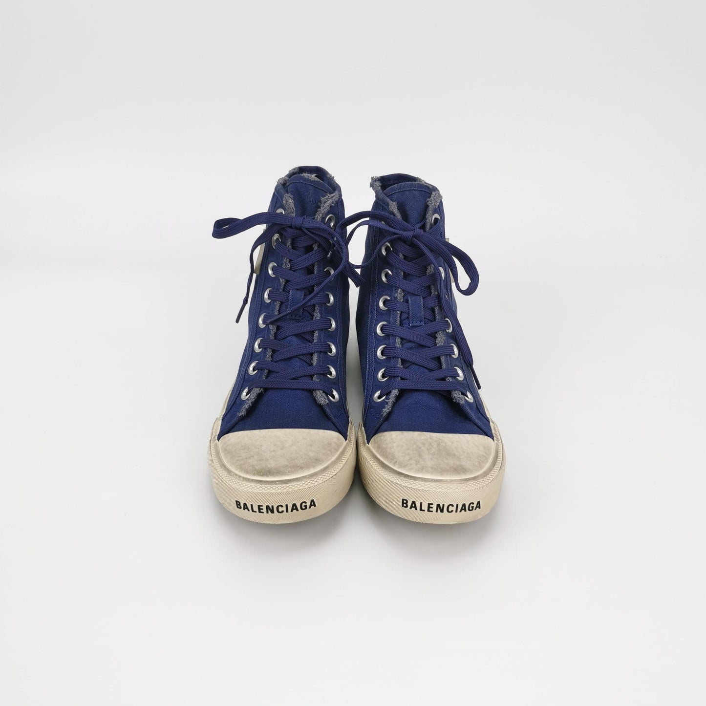Balenciaga Distressed Canvas High-Top Casual Shoes 41