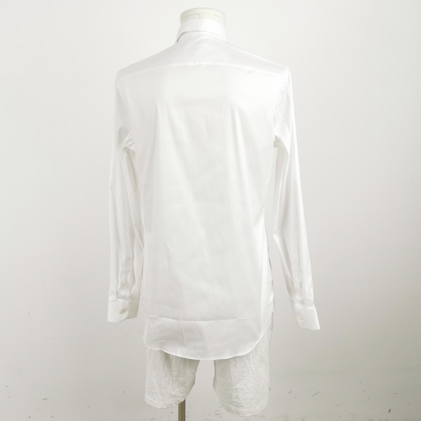 Prada Cotton Spread Collar Single-Breasted Shirt S