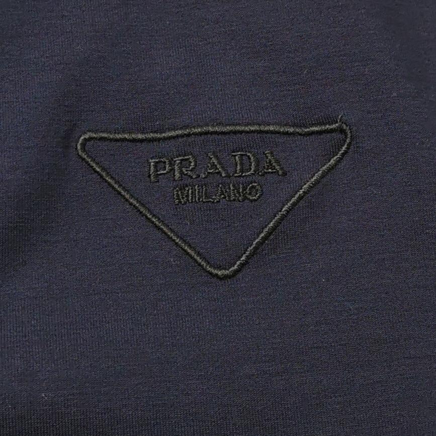 Prada S Size Cotton Logo Polo Shirt