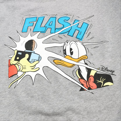 Gray 'FLASH' Donald Duck Graphic Sweatshirt L