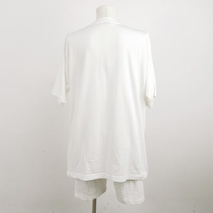 Balenciaga S Cotton Letter Print Crew Neck T-Shirt