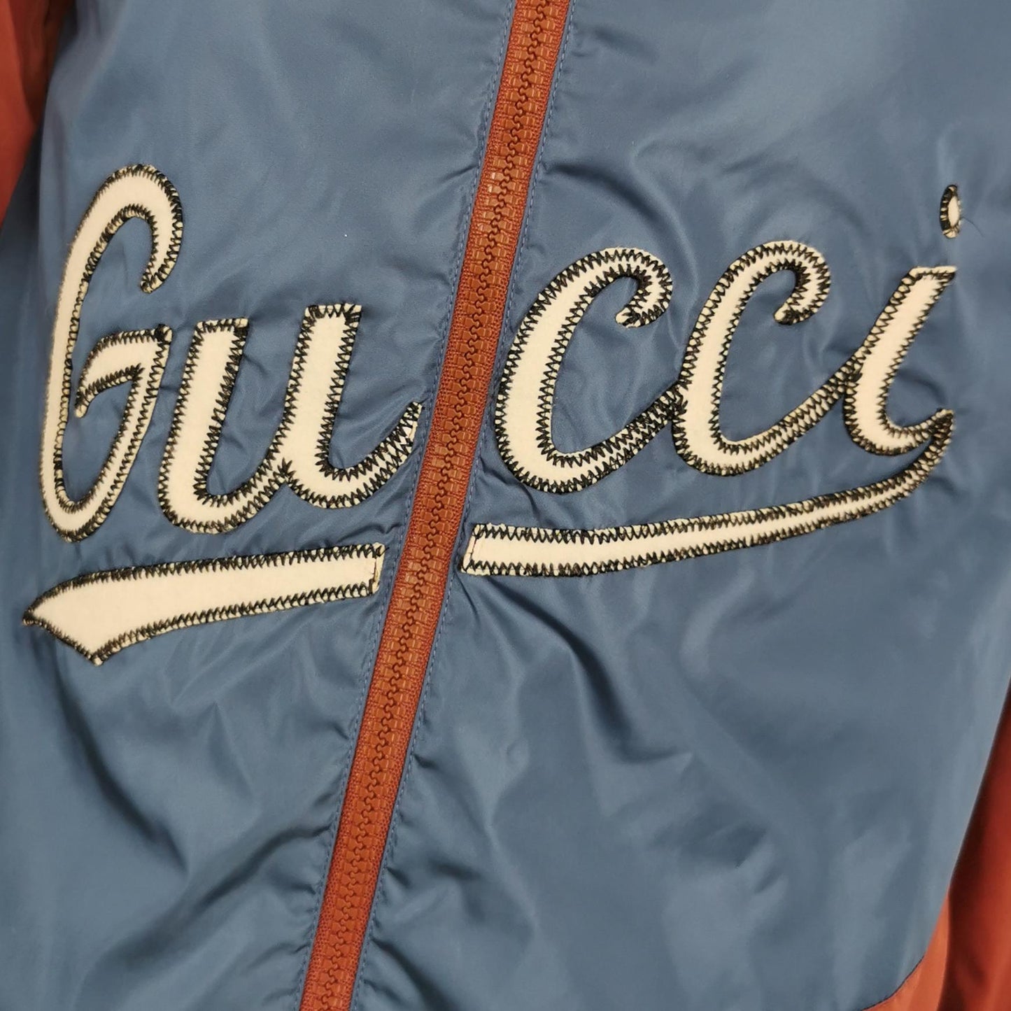 Gucci Two-Tone Hooded Jacket S Size