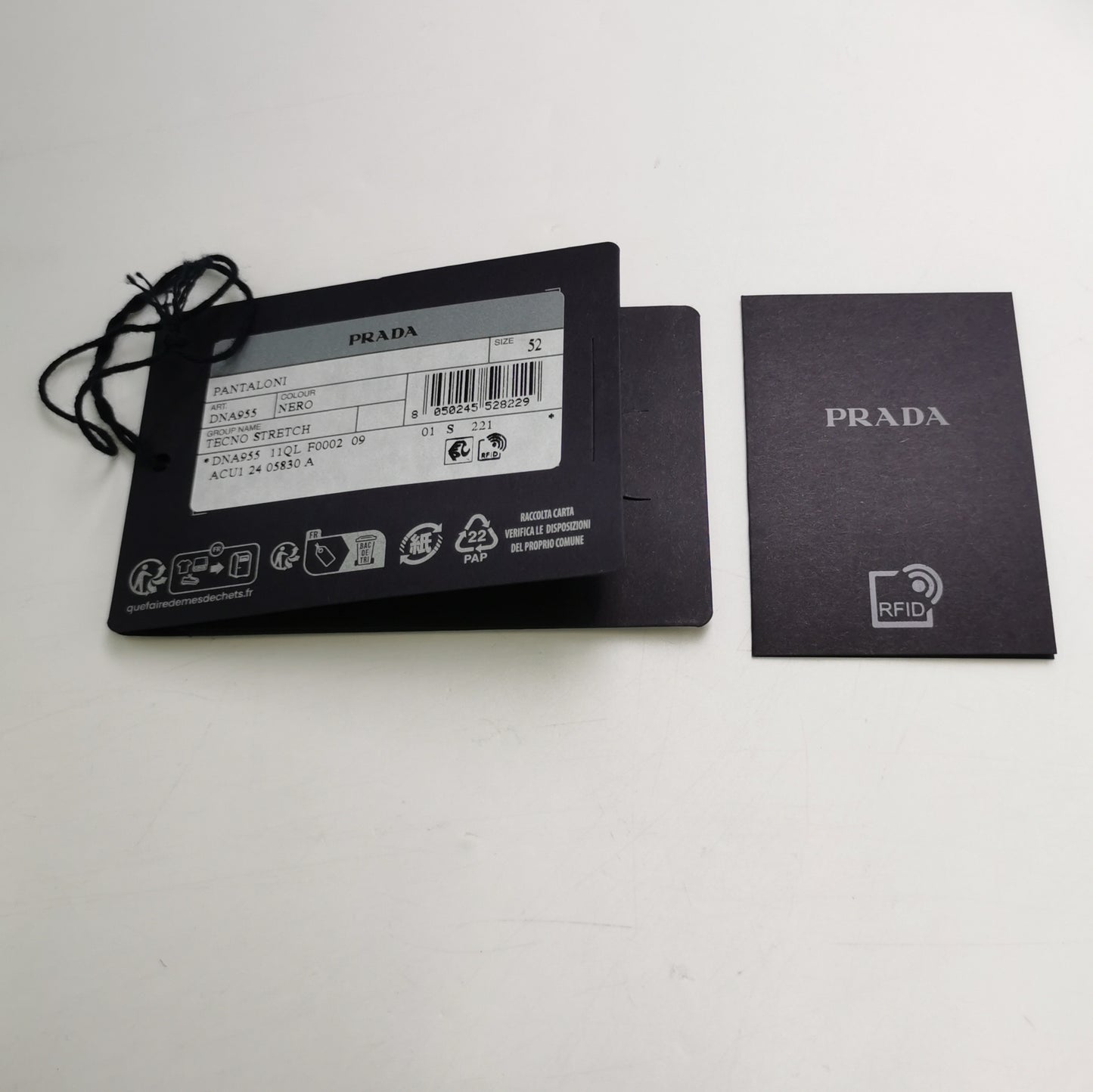 Prada Silk Contrast Stripe Logo Pants M