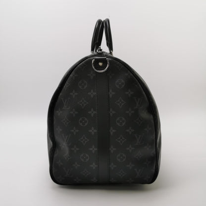 Louis Vuitton Keepall 55 Monogram Leather Duffle Bag