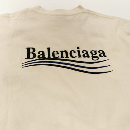 Balenciaga S Cotton Logo Crew Neck T-Shirt