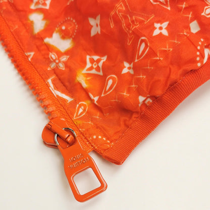 Louis Vuitton Orange Monogram Print Hooded Jacket