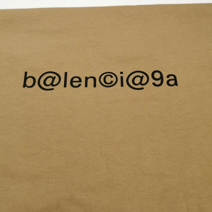 Balenciaga XS Cotton Logo Print Crew Neck T-Shirt