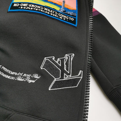 Louis Vuitton Graphic Patch Zip Hoodie S