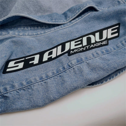 Balenciaga Denim Button-Down Long-Sleeve Shirt XS