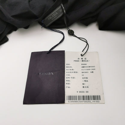 Prada Wool Solid V-Neck Sweater Size L