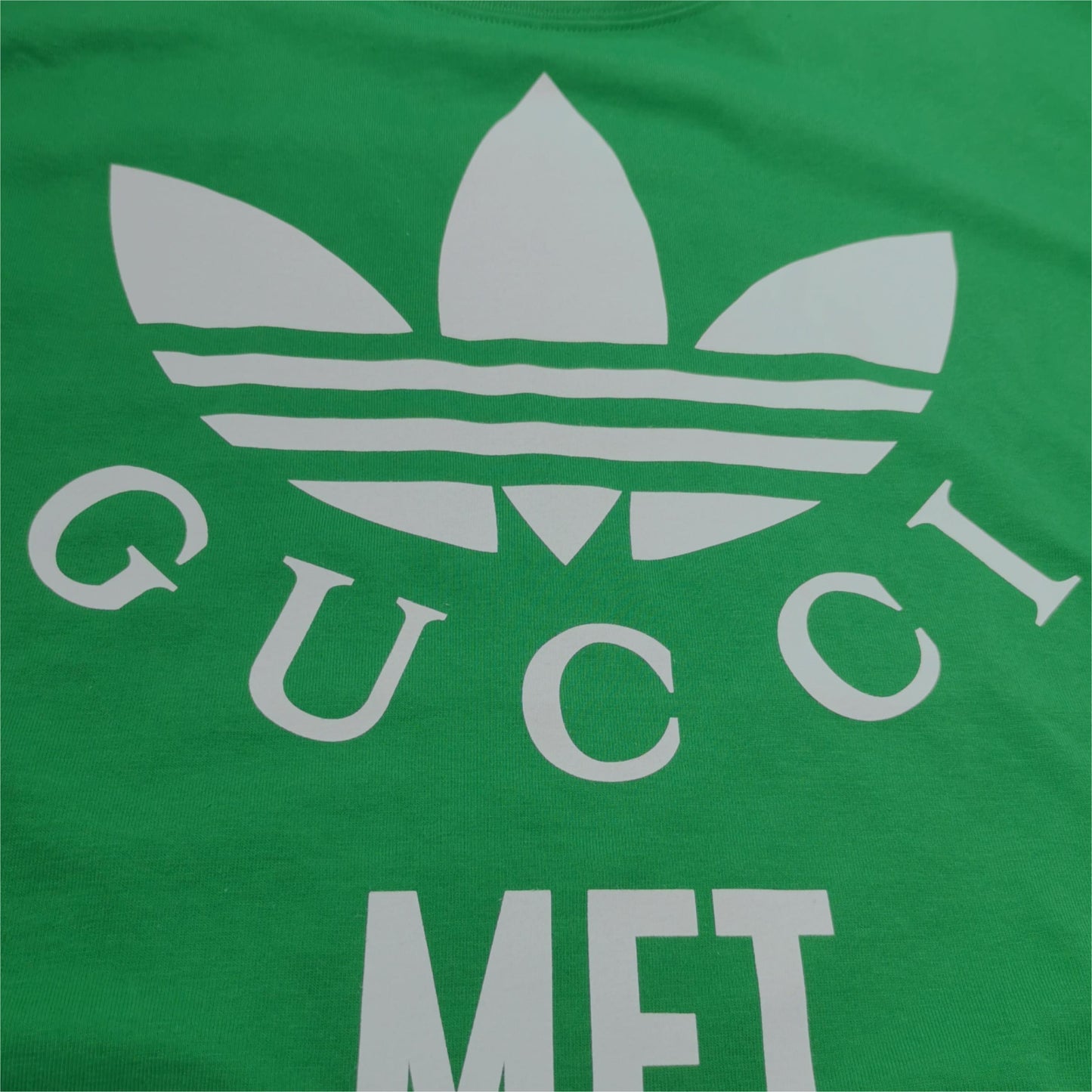 Gucci x adidas S Size Cotton Logo Crew Neck T-Shirt