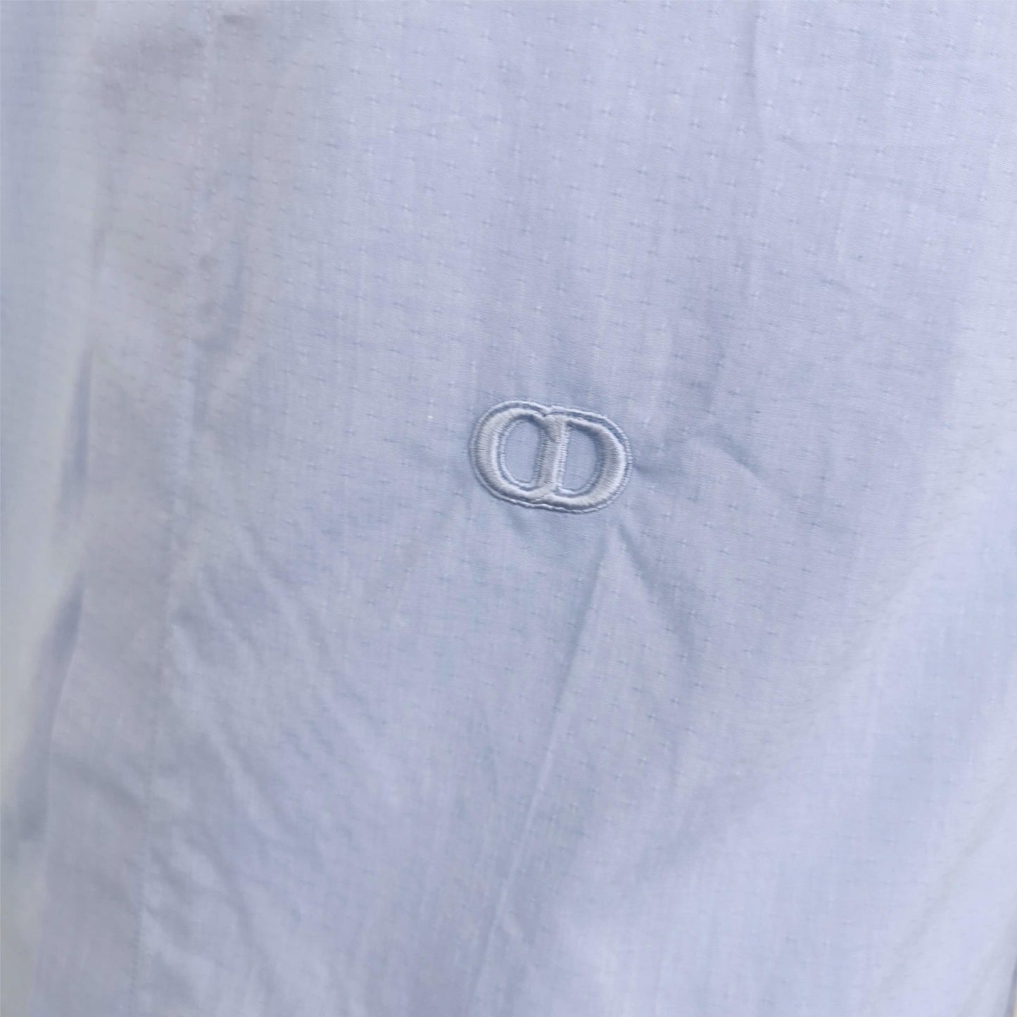 Dior CD Logo Embroidered Short-Sleeve Shirt S