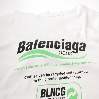 Balenciaga Cotton Logo Hoodie Long Sleeve M
