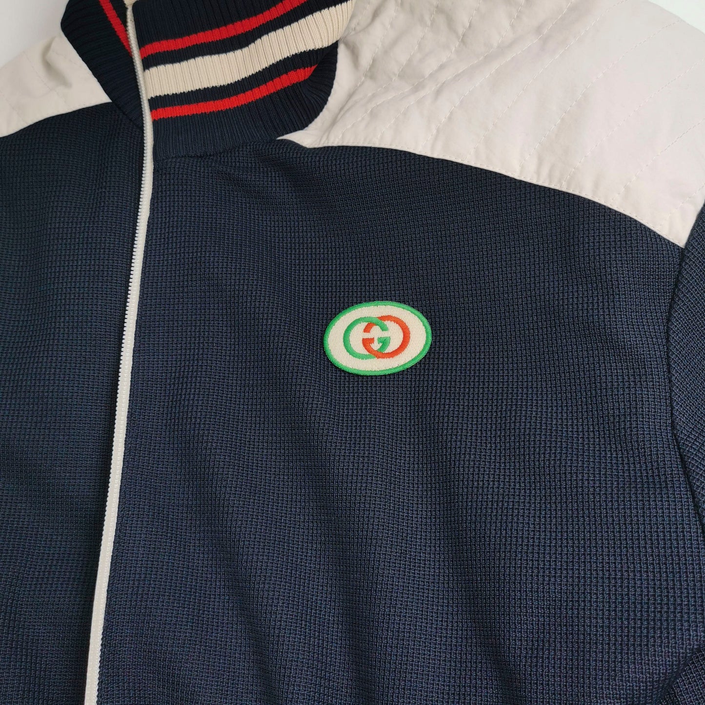 Gucci Cotton Color-Block Zip Jacket M