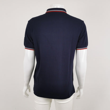 Prada Men's Navy Stripe Collar Polo M