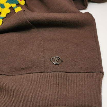 Louis Vuitton Brown Embroidered Bee Cotton Hoodie M