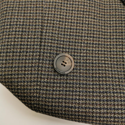 Balenciaga Wool Blend Lapel Long-Sleeve Coat 46