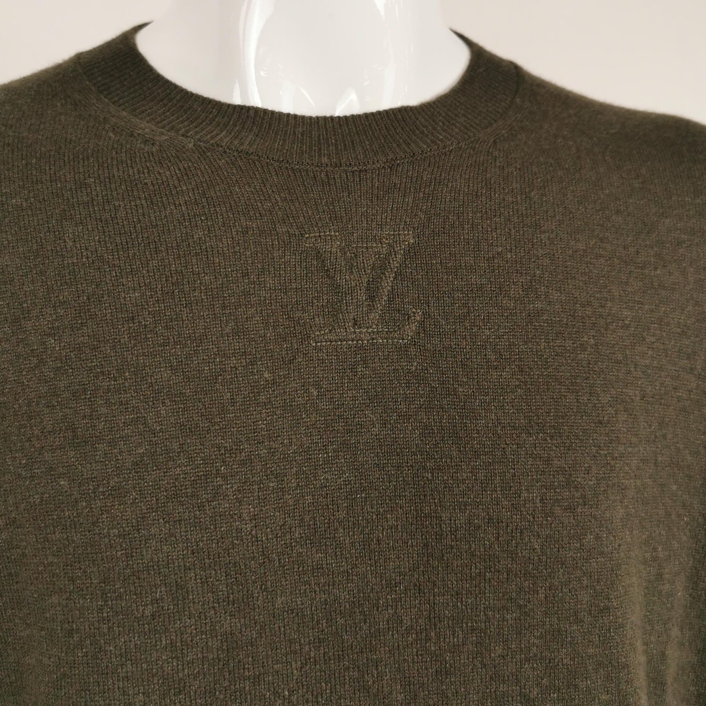 Louis Vuitton Cashmere-Silk Blend Long-Sleeve Sweater XL