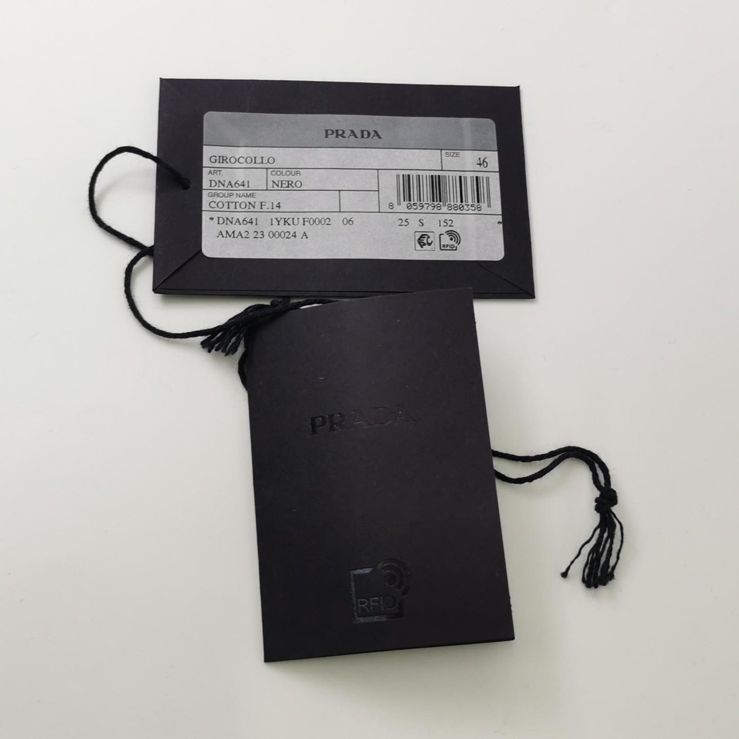 Prada Cotton Crewneck Knit Sweater S/46