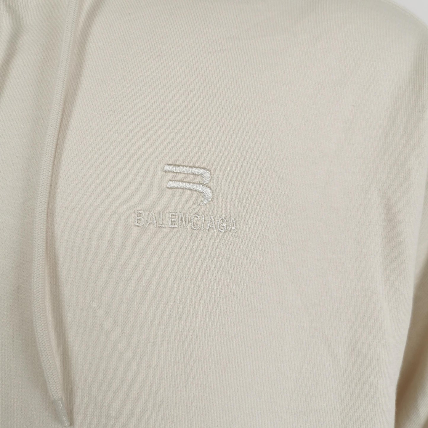 Balenciaga SportyB Cotton Solid Hoodie L