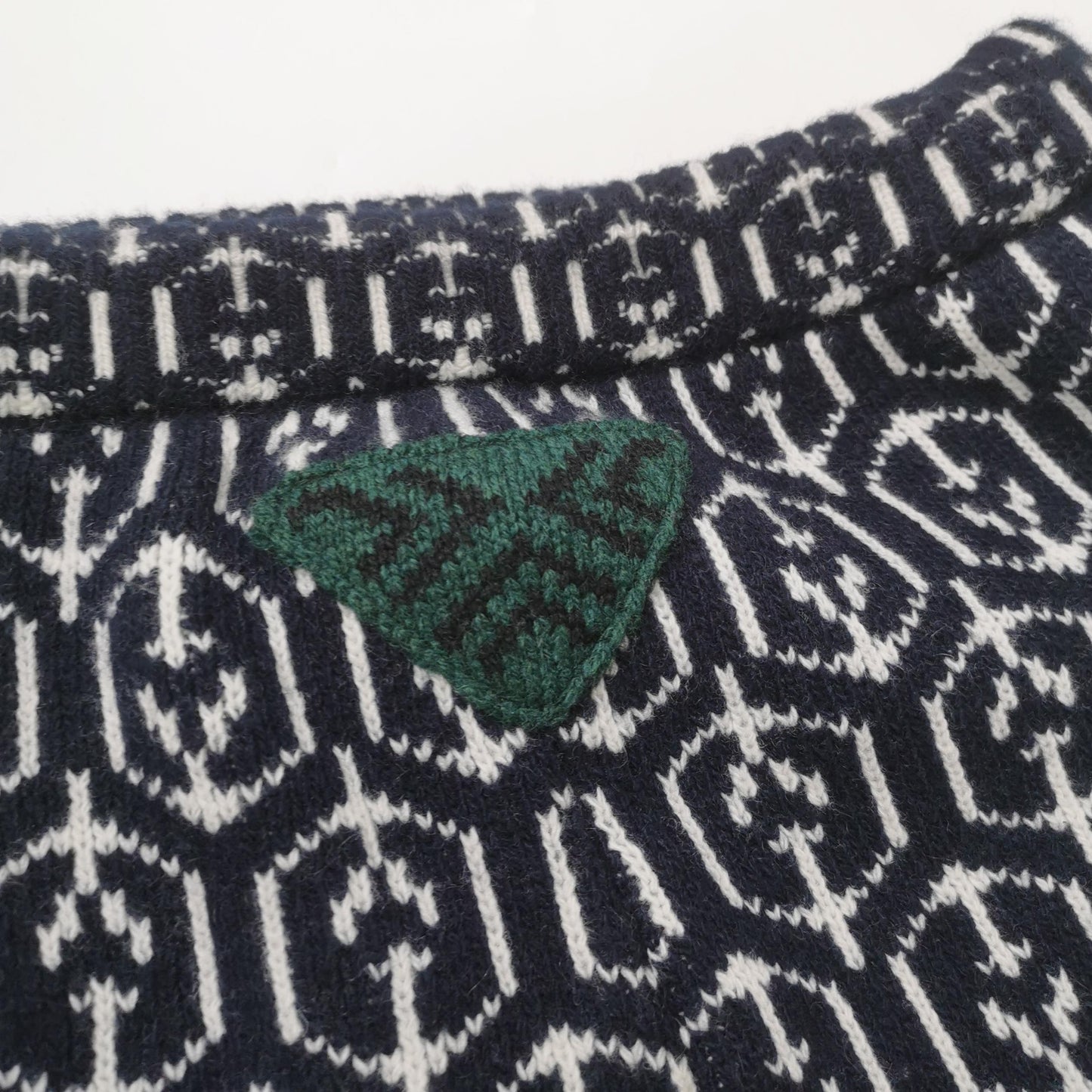 Prada XL Cashmere Blend Patterned Trousers