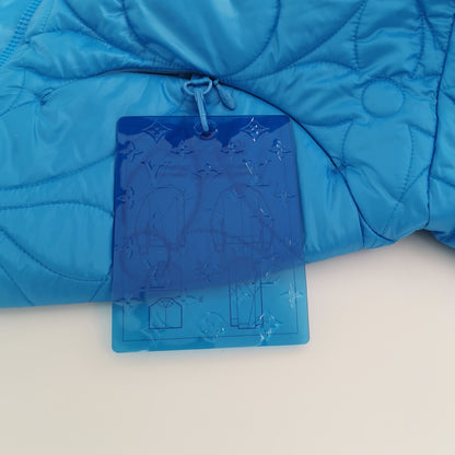 Louis Vuitton Quilted Zip Jacket Blue M