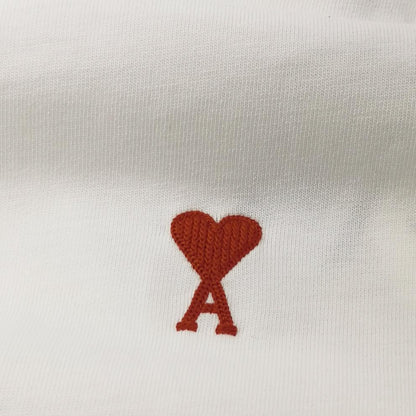 AMI Alexandre Mattiussi White Heart Cotton T-Shirt XXL