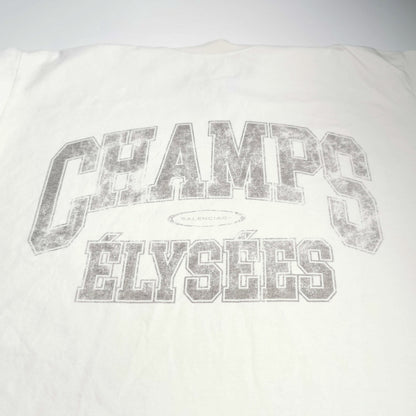 Balenciaga XS Cotton Crew Neck 'CHAMPS' T-Shirt