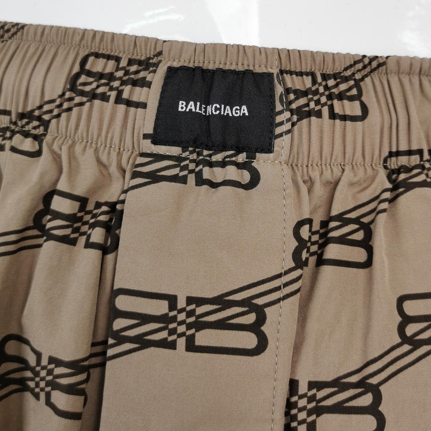 Balenciaga Cotton Logo Print Shorts XS
