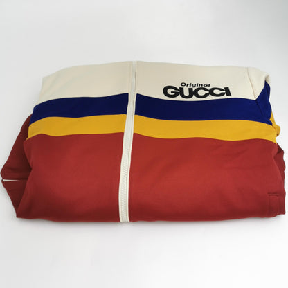 Gucci Colorblock Logo Zip Collar Jacket S
