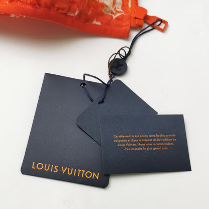 Louis Vuitton Orange Print Hooded Jacket