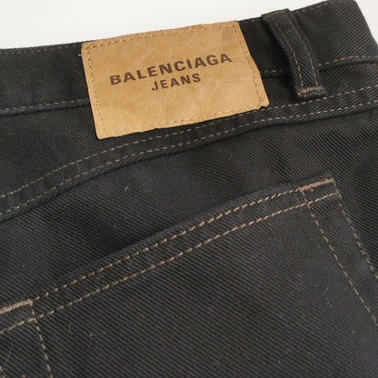 Balenciaga Black High-Waist Straight-Leg Jeans